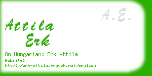 attila erk business card